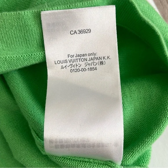 Louis Vuitton Japan Sweater Top Green Made in Italy Size M - Picture 10 of 10